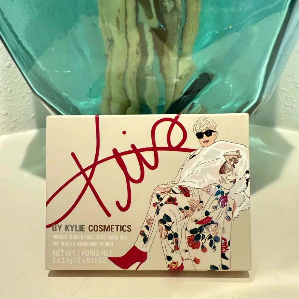 Kylie Cosmetics x Kris Powder Blush & Highlighter Cheek Duo Set NEW